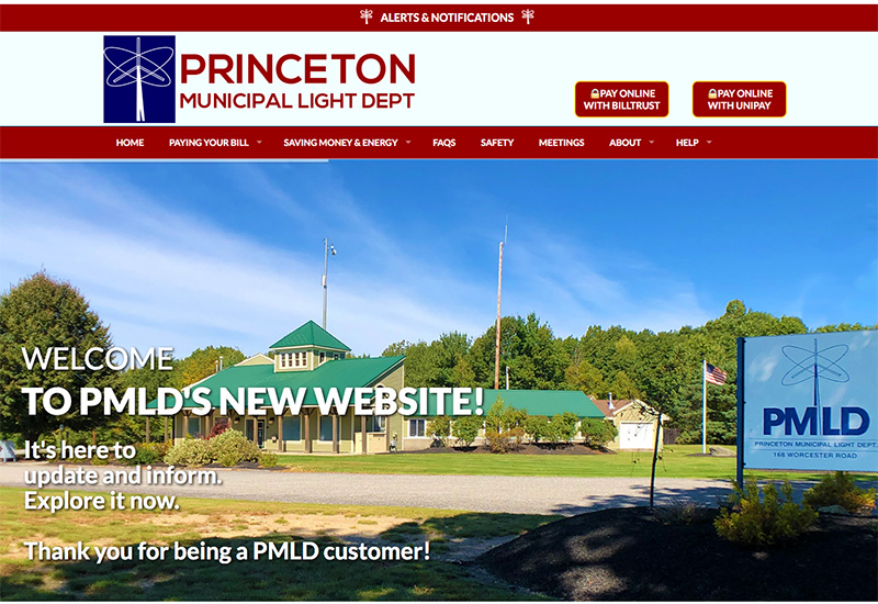 PMLD website home page screenshot